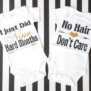 Carters Baby Girl Onesies NWT 2 Pack